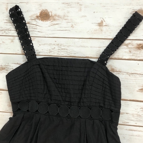 Catherine Malandrino Black eyelet swing dress - Picture 3 of 6